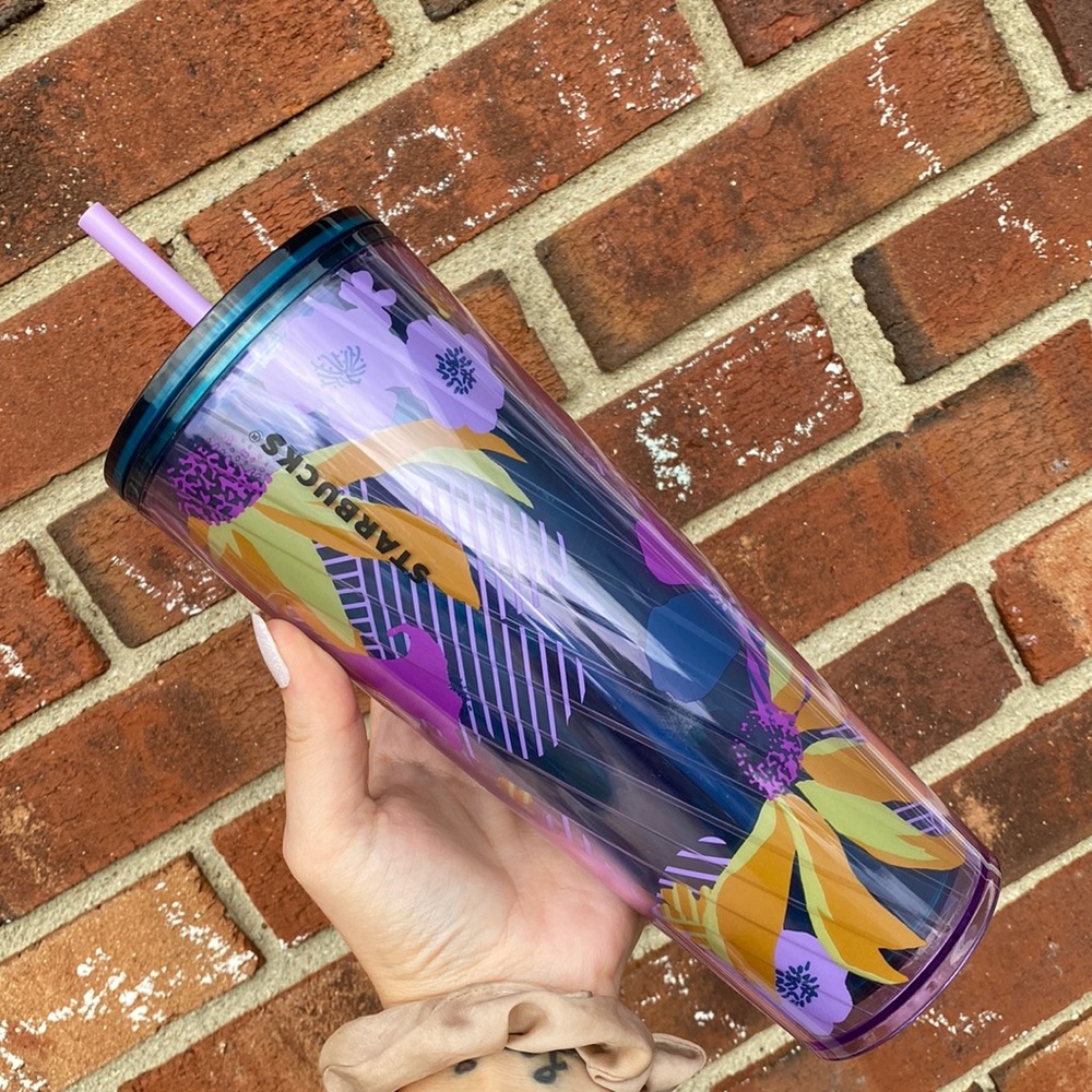 Starbucks Purple Floral reusable cup
